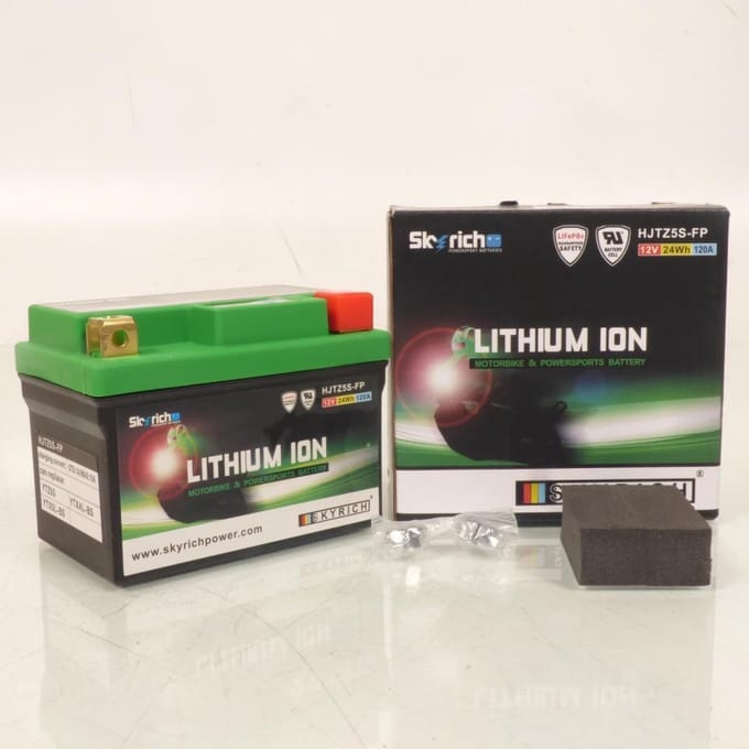 skyrich lithium accu voor barossa 50 python quad 2003 tot 2004 ytz5s-bs / hjtz5s-fp / 12v 1,6ah nieuw