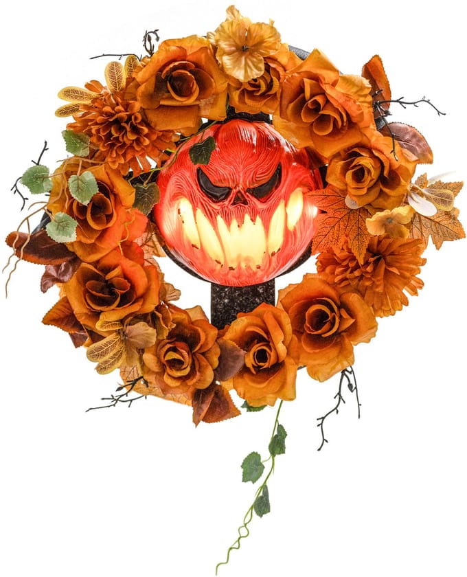 Outsunny Halloween Decoraties Polyester, Staal 44L x 9B x 44H cm Oranje