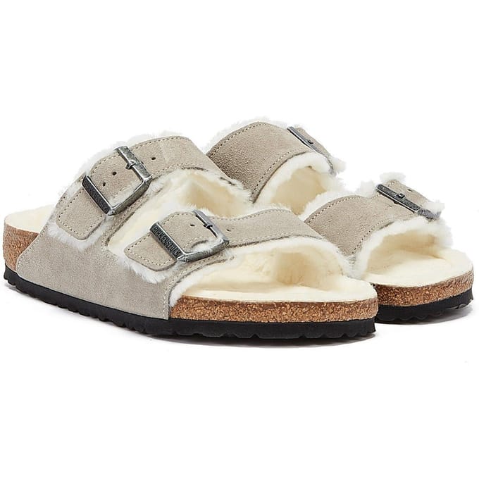 Birkenstock - Arizona VL Shearling Stone Coin - Regular - Maat 45