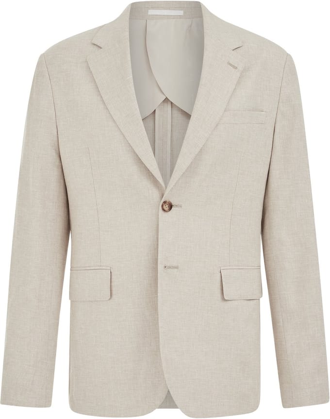 Van Gils Heren slim fit blazer van linnenmix