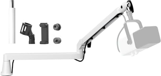 Microfoon Boom Arm - Professionele Verstelbare Desk Mount met Kabelbeheer voor Podcast en Streaming