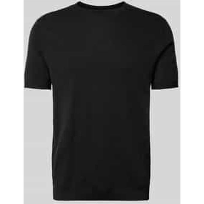 T-shirt met viscose en ronde hals model 'Ravao'