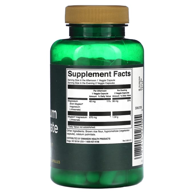 Magnesium L-Threonaat, 90 Veggie Capsules