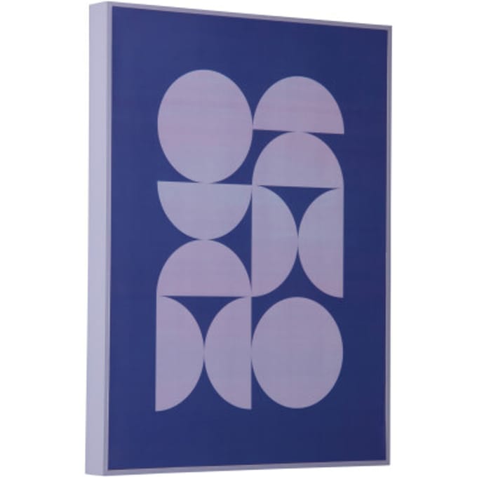 Present Time - Wall Art Geo Abstracto - Blauw - 3x30x40 cm