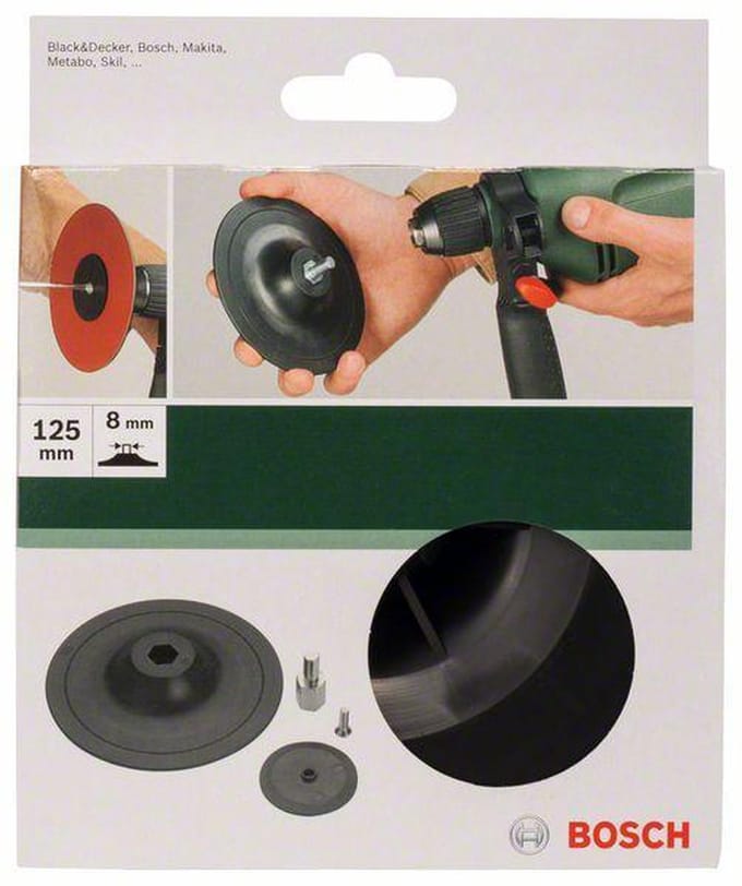 Bosch - Schuurplateau voor boormachines, 125 mm, spansysteem 125 mm