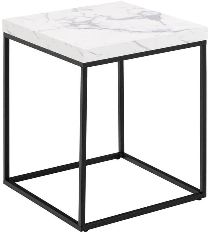Salontafel Calen Marmer Wit 40x40cm - Giga Living