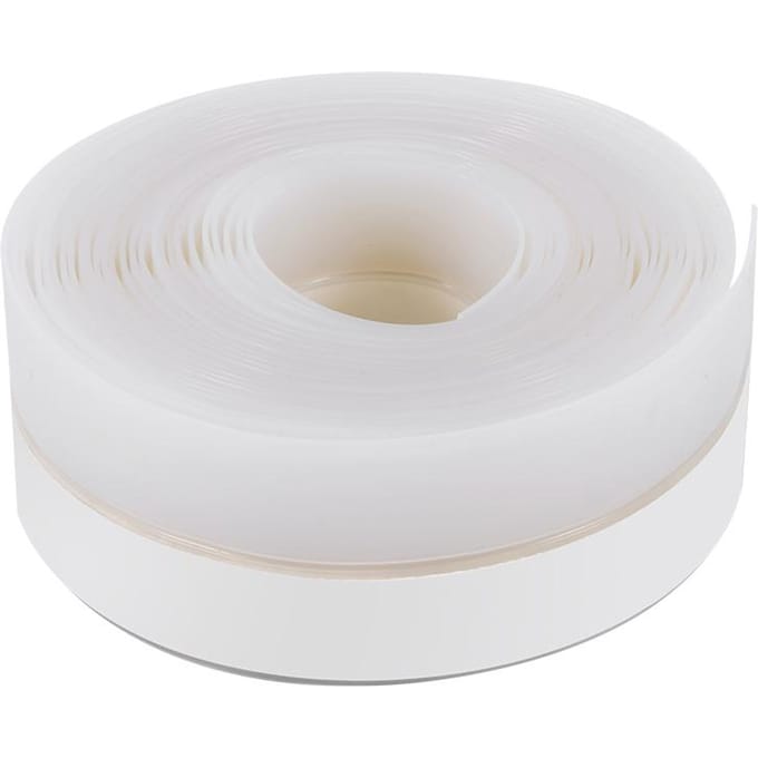 Bande d'étanchéité en caoutchouc silicone de 5 mètres de long pour bas de porte et fenêtre, marron white
