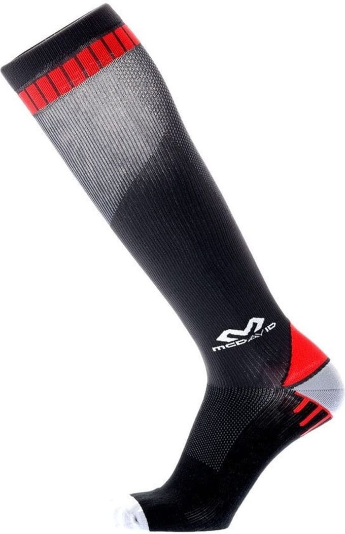 Mcdavid Active Elite Compressiesokken - Zwart / Rood | Maat: 42-44