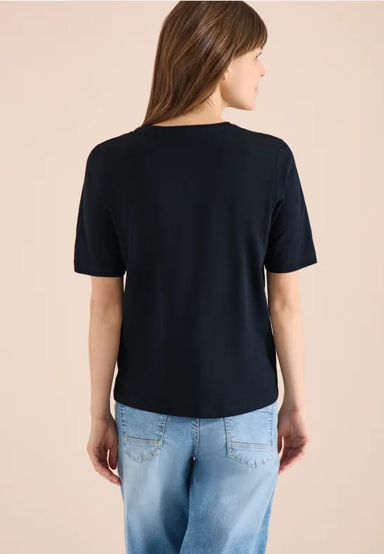 Basic Shirt met V-hals