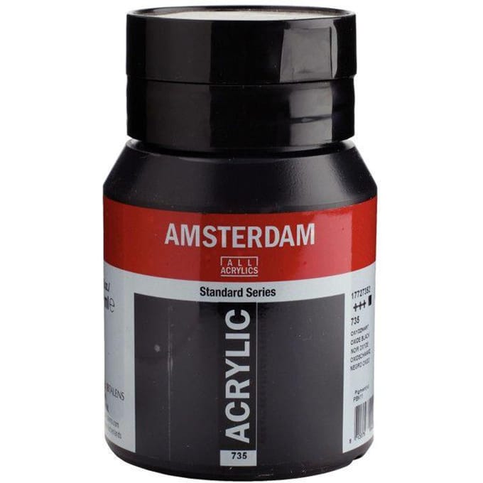 Amsterdam Standard Series Acrylverf Pot 500 ml Oxydzwart 735