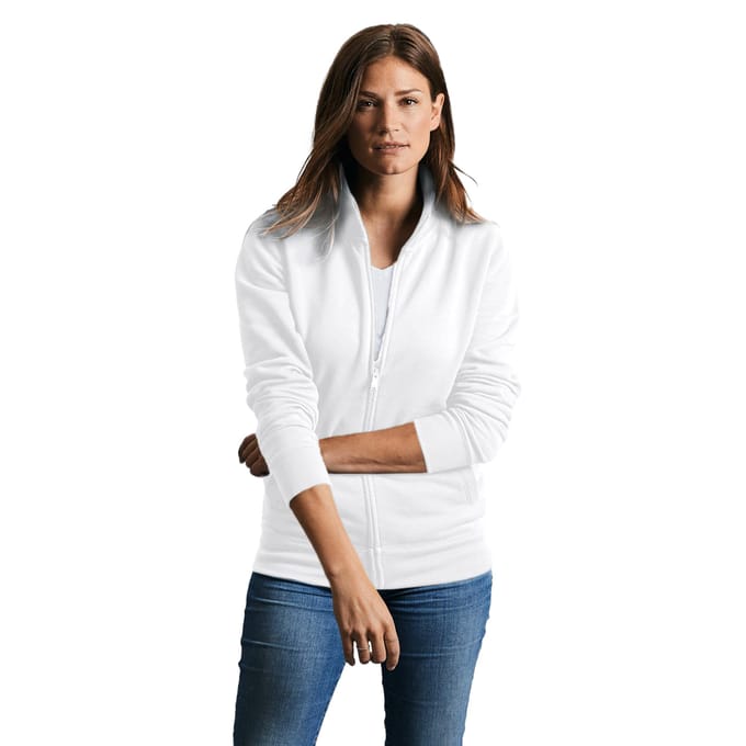 Russell Dames/dames Authentieke Sweat Jacket (Wit)