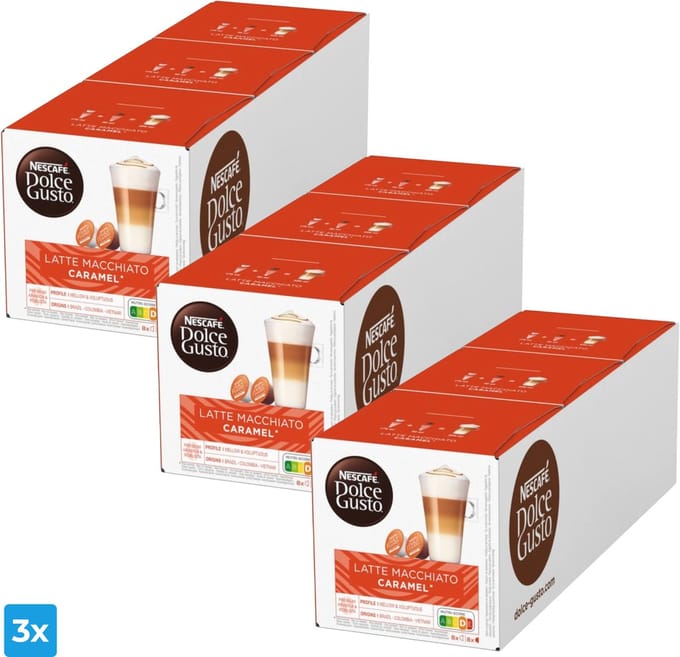 Nescafe Dolce Gusto Latte Machiato Caramel (3x 48 cups)
