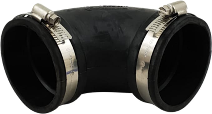 Air Aqua Flexibele EPDM bocht (90°) 75mm