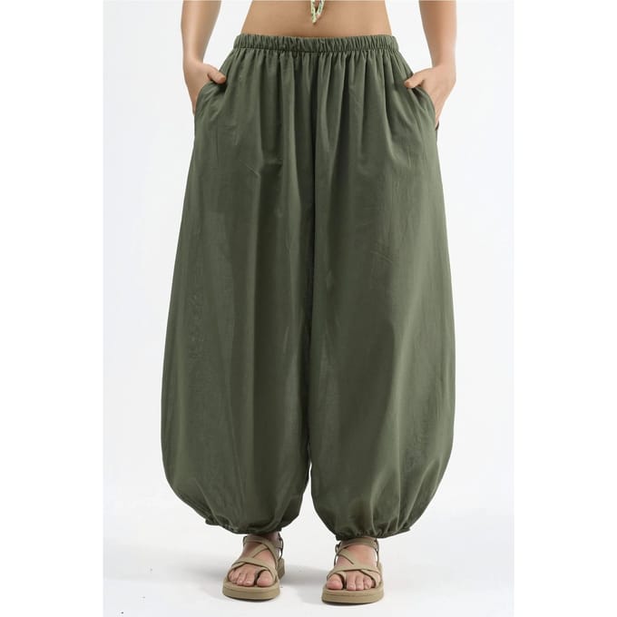 Elastische Taille Ballon Broek
