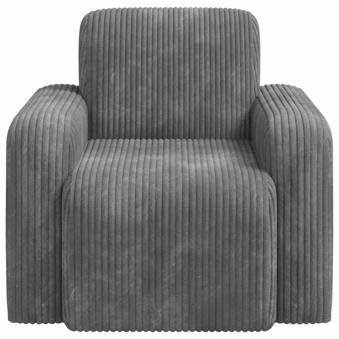 vidaXL - Fauteuil - Lichtgrijs - corduroy