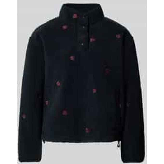 Sweatshirt met opstaande kraag, model 'KASEY'
