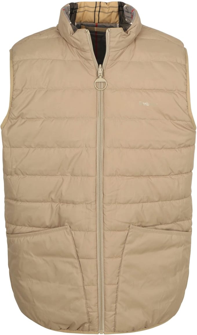 Barbour Reversible Puffer Beige - Maat L - Heren - Bodywarmers