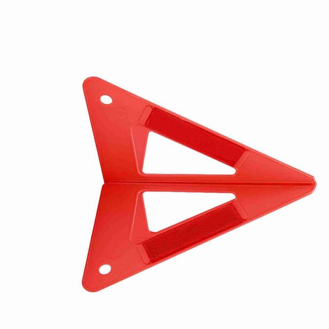 Panneau d'arrêt de sécurité réfléchissant portable pour panne de voiture red