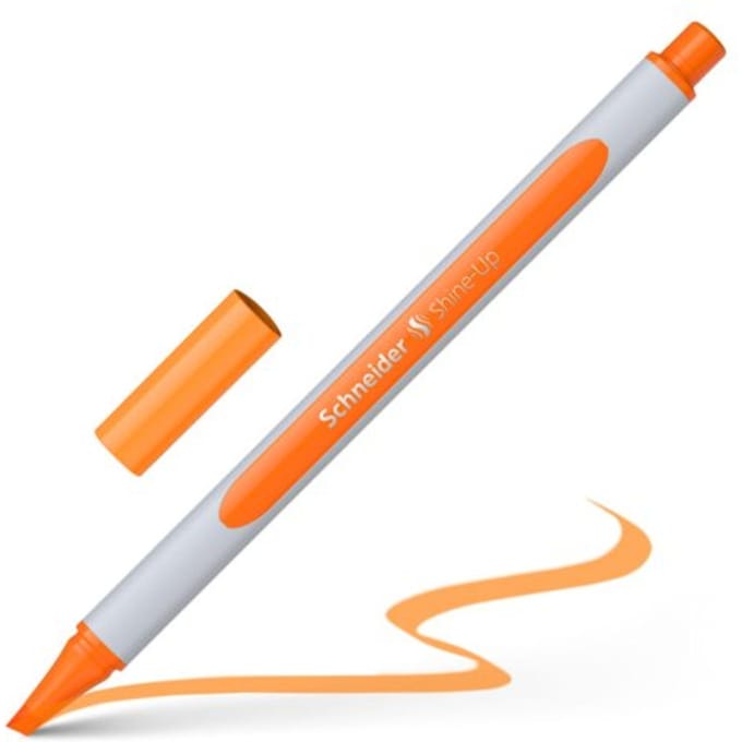 Schneider tekstmarker - Shine-up - oranje - markeerstift - S-112006