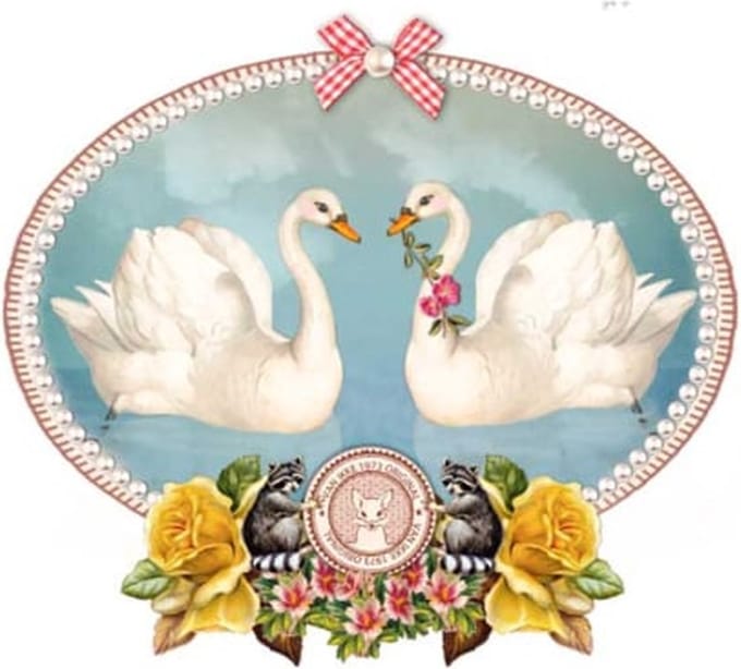 Muursticker Zwanen XL