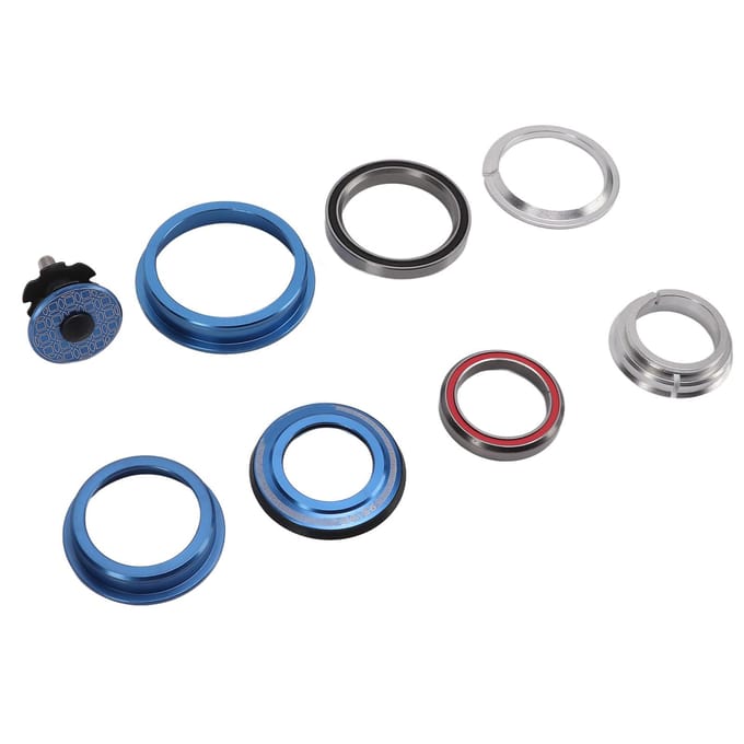 Jeu de direction pour vélo Viaron Alliage d'aluminium VTT Jeu de direction à roulements scellés pour cône black