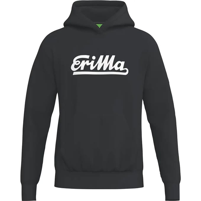 Erima Retro Hoodie Heren - Zwart | Maat: S