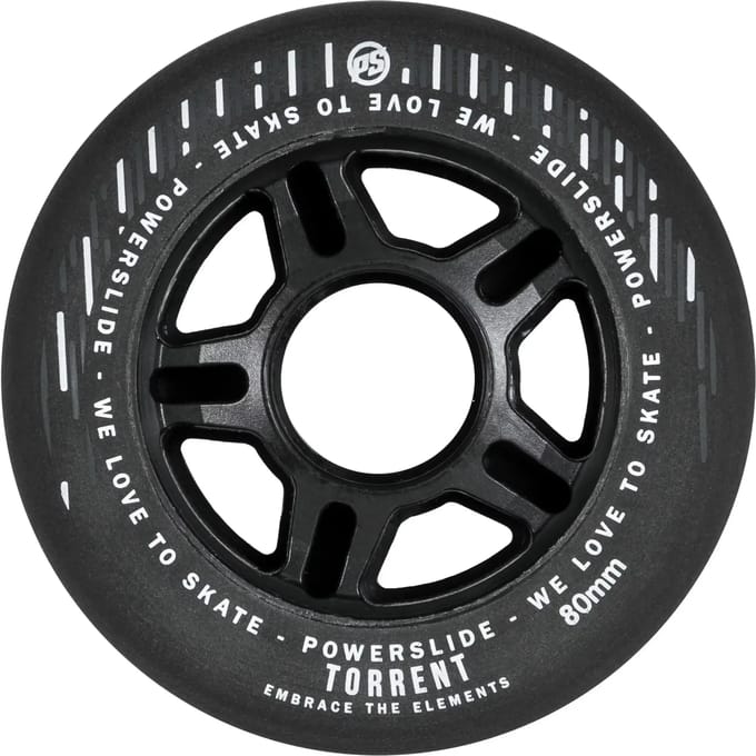 Powerslide Torrent Rain Wiel 4 Eenheden Zwart 80 mm