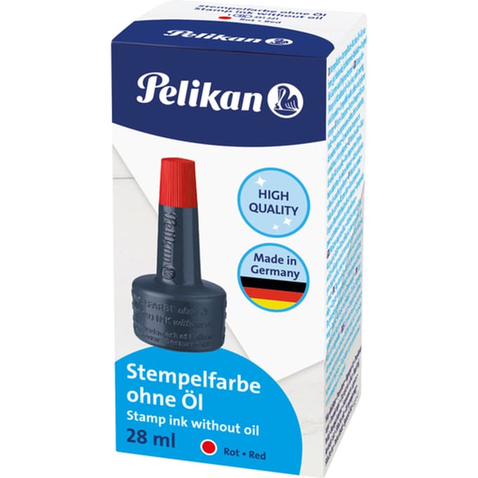 Pelikan stempelinkt zonder olie rood 28ml