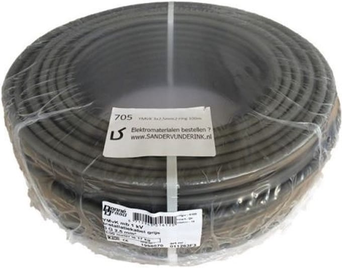 Donne YMVK Kabel 3 x 2,5mm2 YMVK Dca Ring - Grijs - 100 meter