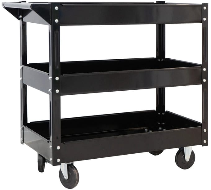 CROP Detailing Trolley - Zwart Gepoedercoat