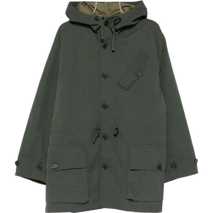 Boston parka Universal Works gerecycled nylon ripstop - khaki