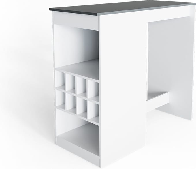 Vicco Ross Bartafel – 115 x 50 cm Wit/antraciet