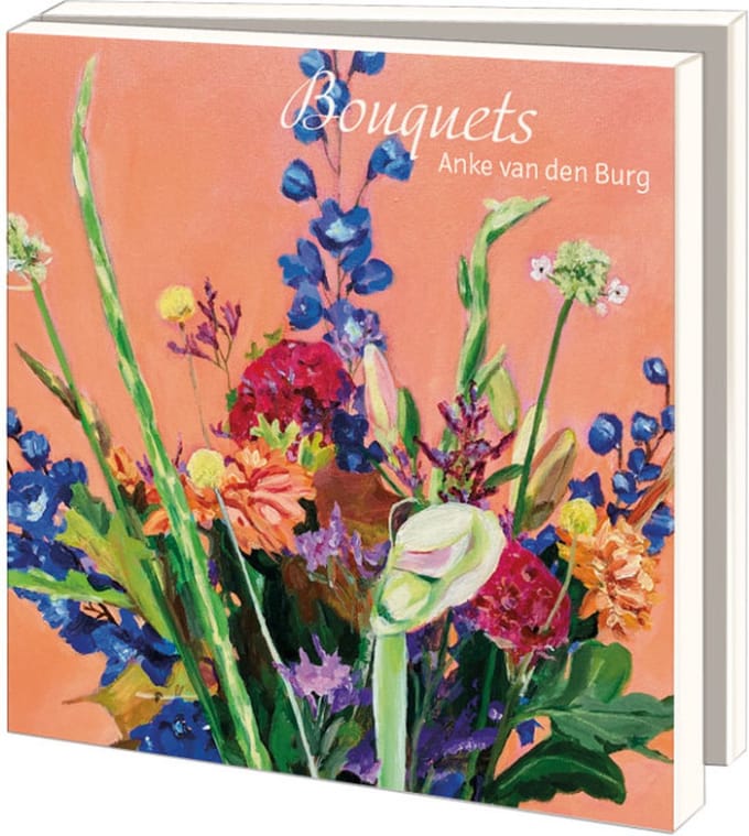 Kaartenmapje Bouquets, Anke van den Burg 10 Stuks met Enveloppen