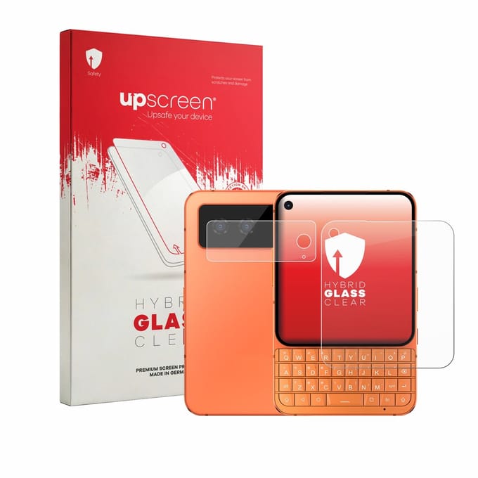 upscreen - Screenprotector voor Unihertz Titan 2 Elite (Voor+Camera) - Folie Beschermfolie Beschermglas transparant