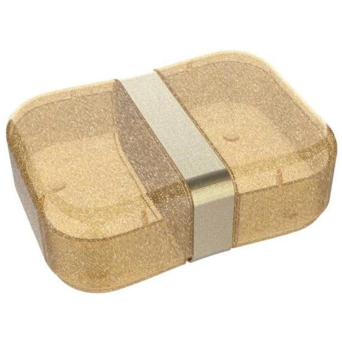 Euromic LUNCH BUDDIES Glitter lunch box w/strap GOLD