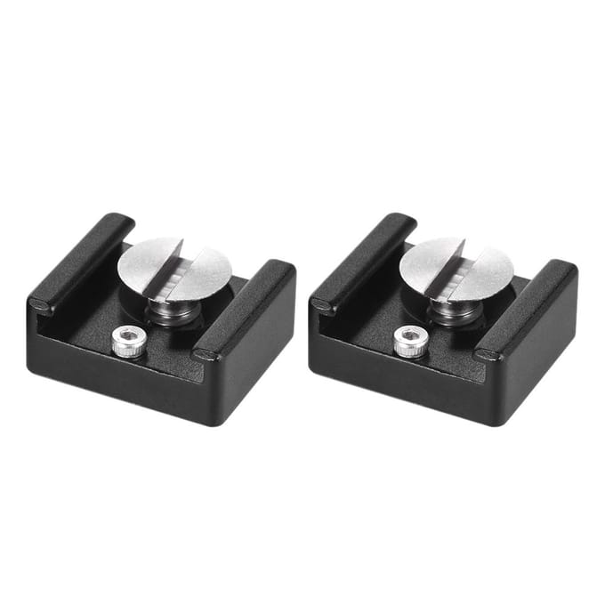 Adaptateur de montage de chaussure froide pour caméra DSLR, Cage Flash, Microphone à lumière LED 1 Pcs gray
