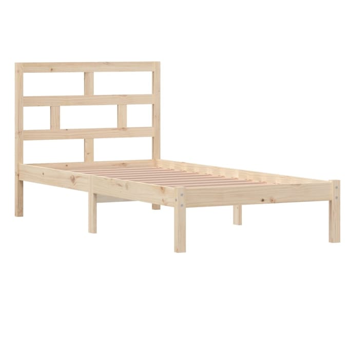 vidaXL - Bedframe - massief - hout - 90x190 - cm