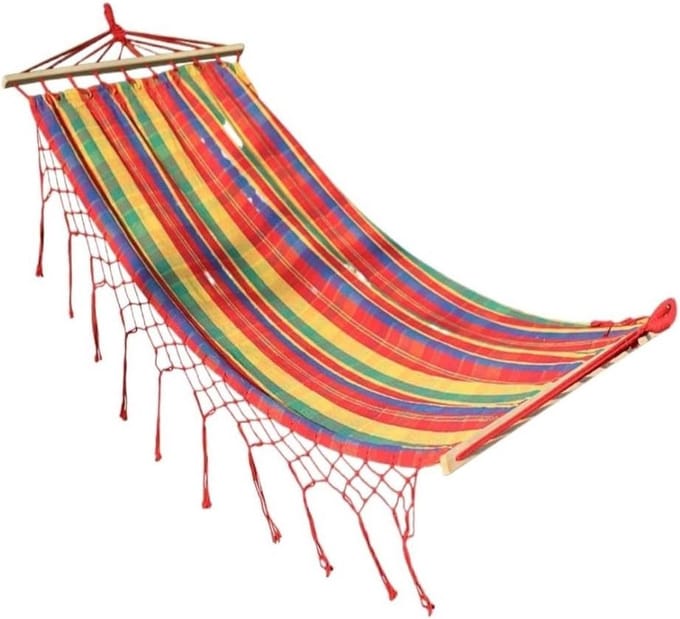 Kampeerhangmat - Ontspanning schommel - Buiten relaxen - Anti-rollover ontwerp - Enkele hangmat - Blauw