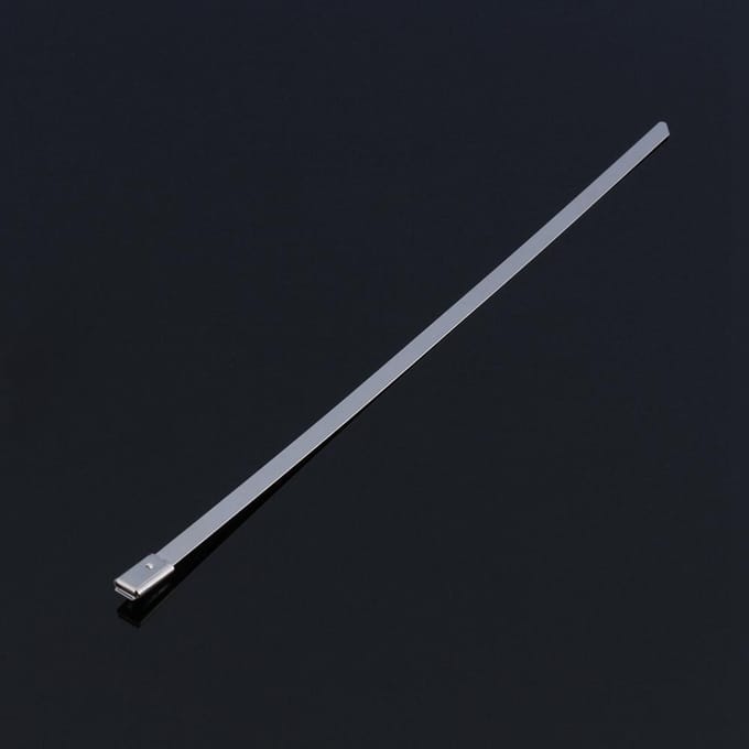50 stuks 8  (4.6200mm) RVS Uitlaatwikkeling Gecoat Zelfborgende Kabelbinders