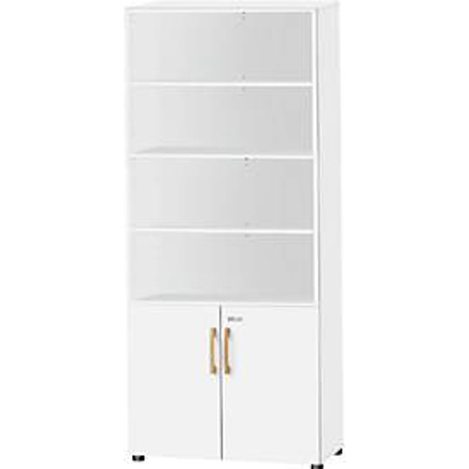 Schäfer Shop Select Start Off Combinatiekast hout, 6 OH, afsluitbaar, B 800 x D 420 x H 2240 mm, hout, wit