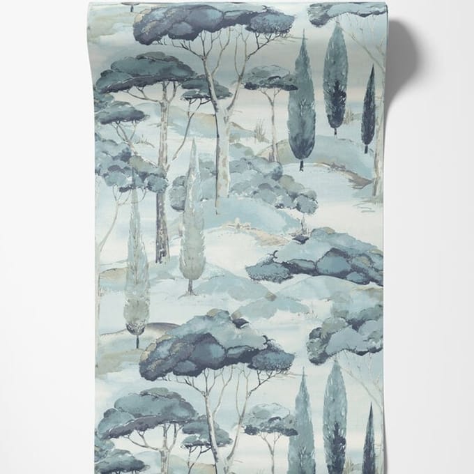 Dutch Wallcoverings - Arcadia- Canopy blauw - A69203