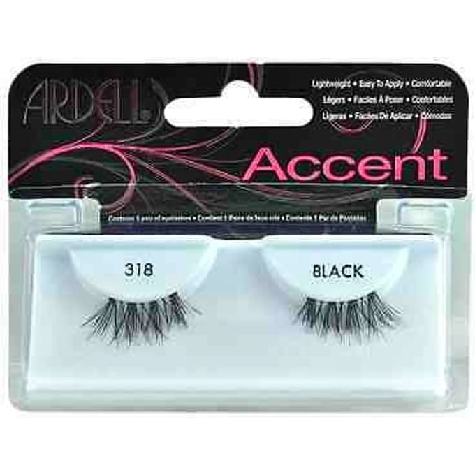 Ardell Accent False Eyelashes Black 318 1 paar