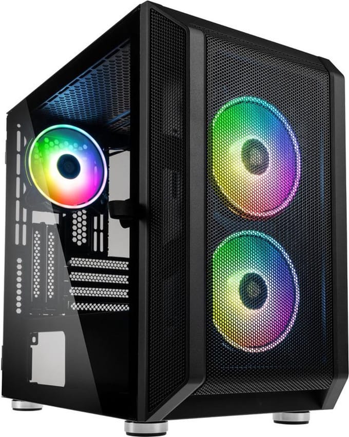 Kolink CITADEL MESH RGB Micro-tower Gaming-behuizing Zwart