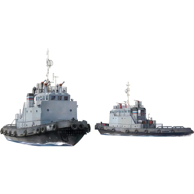 Takom Modelbouwpakket Militaire voertuigen - 6011 Type 192 - 192A Harbour Tugboat - 2 Sleepboten Plastic - 1:350 - Modelbouw