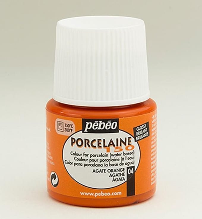 Porseleinverf - 04 Agate Orange - Pebeo - 45ml