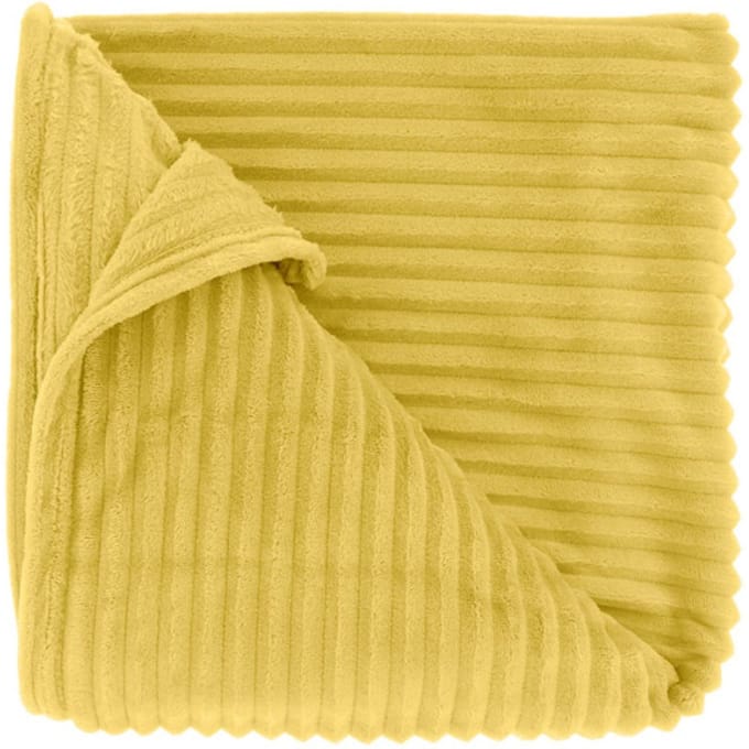 Unique Living - Plaid Dez Lemon Yellow -150x200cm