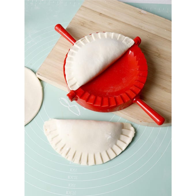 1 stuks Grote Rode Plastic Dumplingvorm, Deegpersvorm, Geschikt voor Bakgereedschap one-size rood