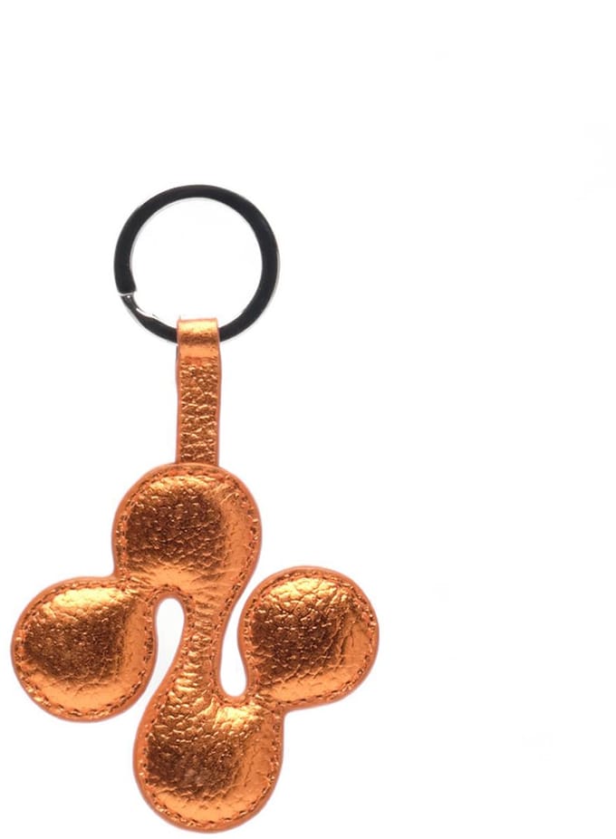 Small Logo Keyring Metallic
