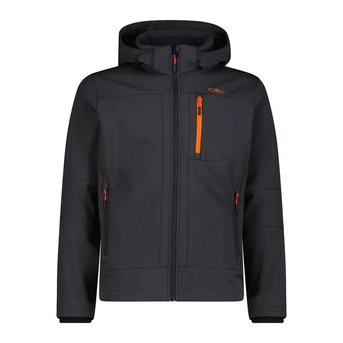 Verwarmde softshell jas met afneembare capuchon CMP