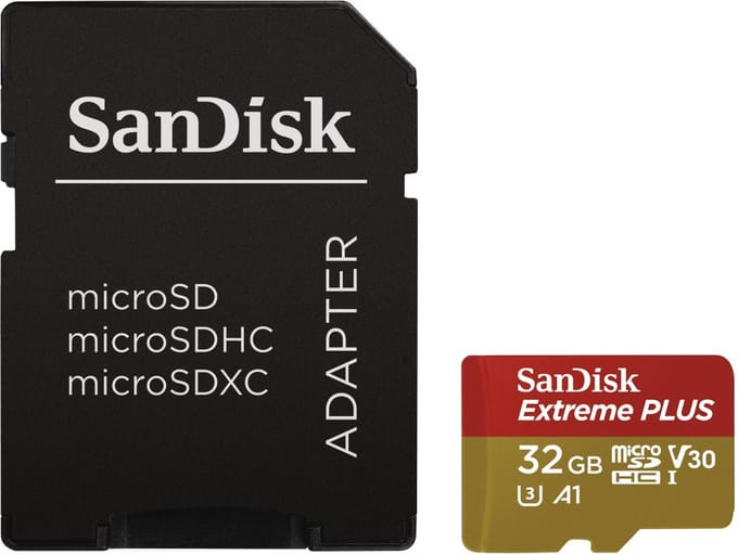 Micro SD Memory Card with Adaptor SANDISK SDSQXBG-032G-GN6MA